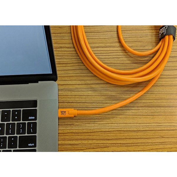 TETHER TOOLS USB-C till micro USB B 3.0 TetherPro CUC3315 - Orange 4,60m
