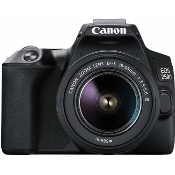 CANON EOS 250D KIT EF-S 18-55mm F3.5-5.6 III Svart Svart
