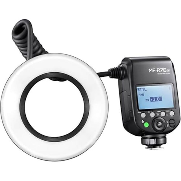 Makro videovalo - GODOX - MF-R76N - Musta - Ihanteellinen makrovalokuvaukseen