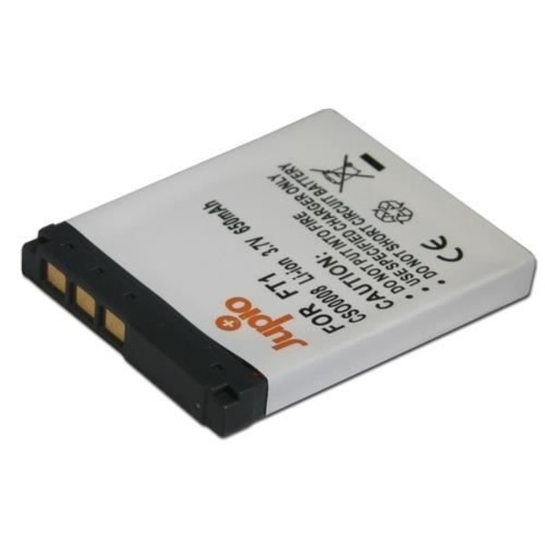 Batteri til kamera JUPIO - CSO0008 - Kompatibel med Sony NP-FT1 - Lithium-Ion (Li-Ion) - 650 mAh - Hvid