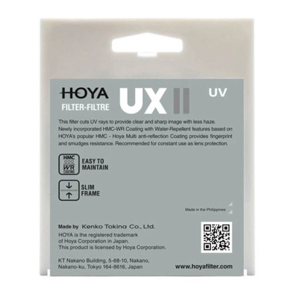 Hoya UV-UX 58mm mkII -suodatin