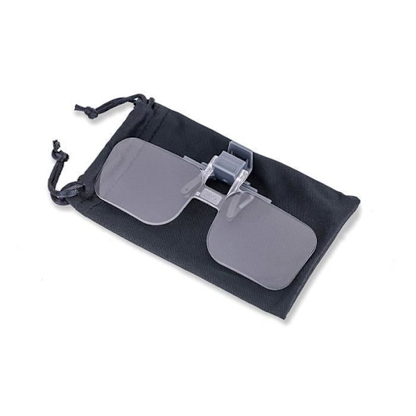 Loupe til briller Carson Clip and Flip med greb funktion forstørrelse 1,5x - OD-10
