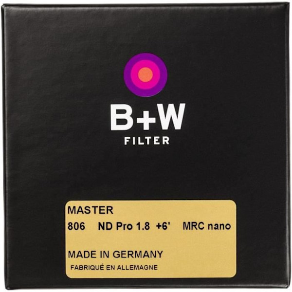 ND-filter - BW - MRC Nano Master - 77mm - Neutral density - Optisk glas