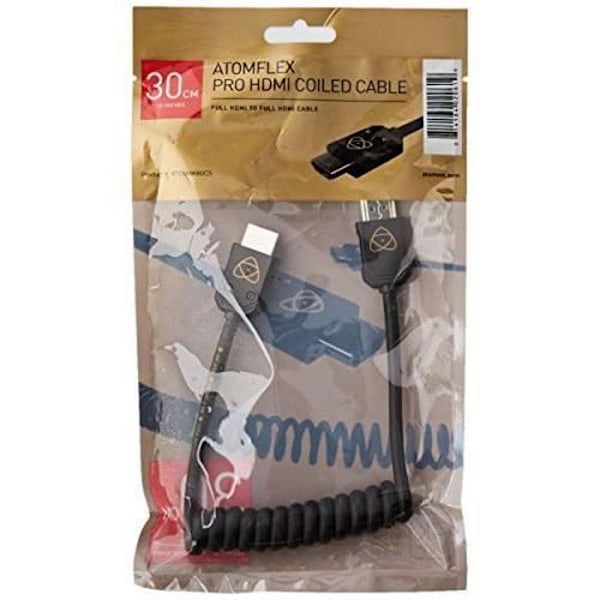 Câble HDMI ATOMOS 4K60 C5, 30 cm, Cast Connector 60 cm Forlænget (Sort)