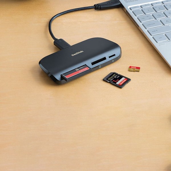 Monikorttien lukija/kirjoittaja - SanDisk - ImageMate PRO - USB-C - 312 Mo/s - Yhteensopiva Windows/Mac