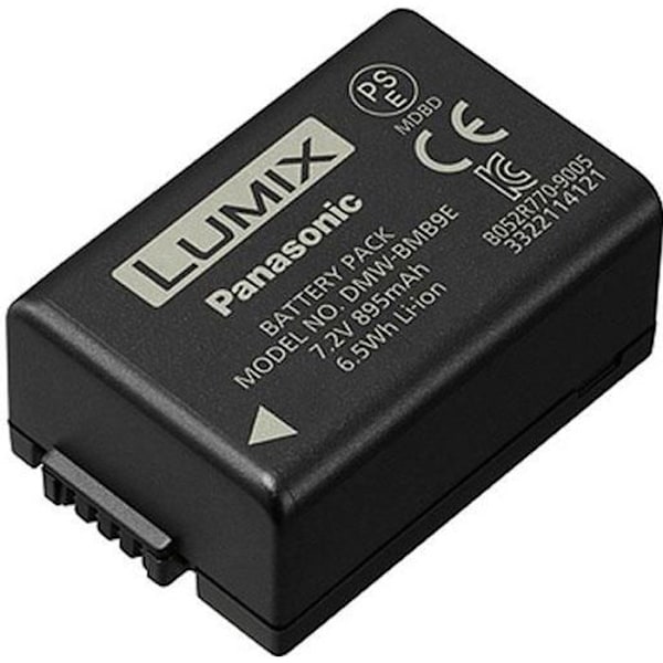 Panasonic Lumix DMW-BMB9E | Uppladdningsbart batteri 7,2V, 895mAh, 6,4Wh för Lumix FZ82 - Svart, högpresterande