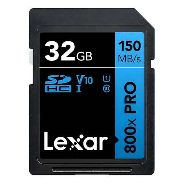 SD-kortti - Lexar - Professional 800X PRO - 32 Go - Luku-nopeus 800X - Luokka 10