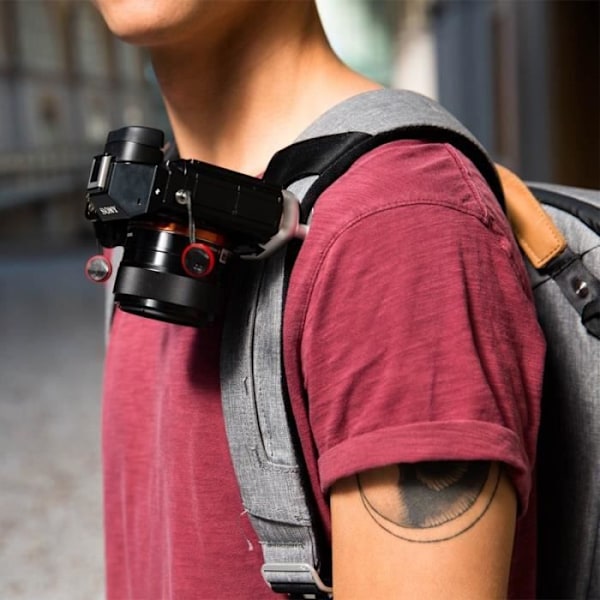 Fototilbehør - Peak Design - Capture clip V3 - Standard plade - Aluminium - Sort/Sølv