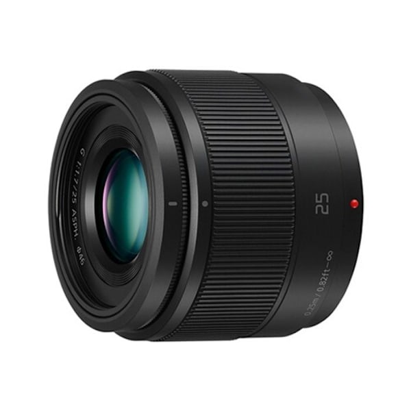 Panasonic Lumix 25mm F1.7 | Fast brændvidde objektiv H-H025E-K, Sort - Micro 4/3 Sort