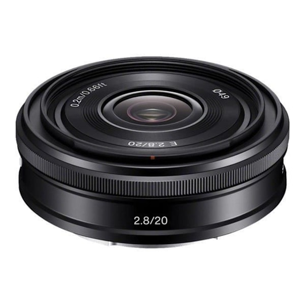 Sony E 20mm f/2.8 Pancake Fixed Focal Lins Svart