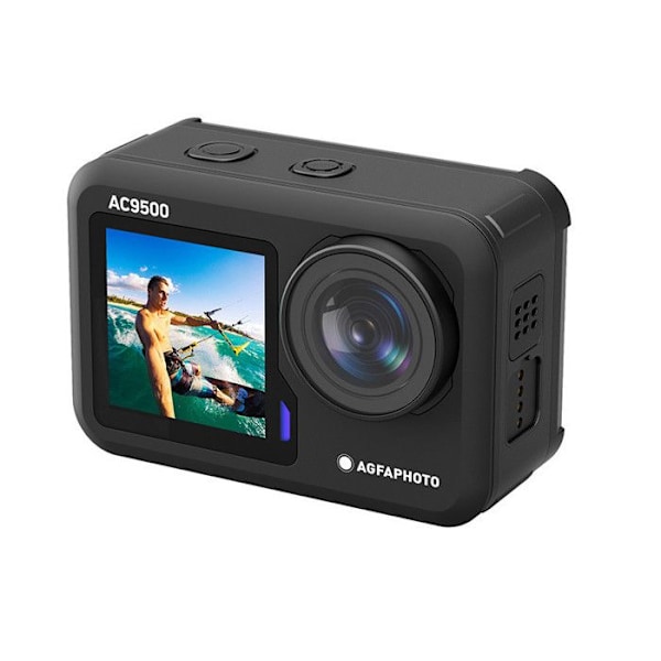 KODAK AC9500 vattentät sportkamera - 4K-videor, 16 MP-foton, Dual Screen, Wifi Svart