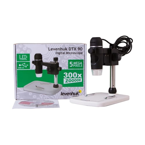 Digitale mikroskop LEVENHUK DTX 90 - Zoom - Hvid