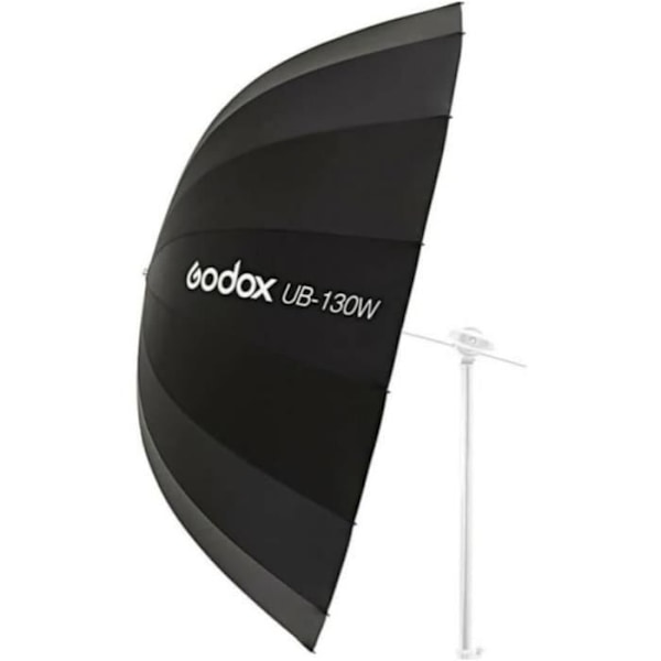 Parabolsk - GODOX - 130 cm - Sort og Hvid - Bærbar - 130 Watt