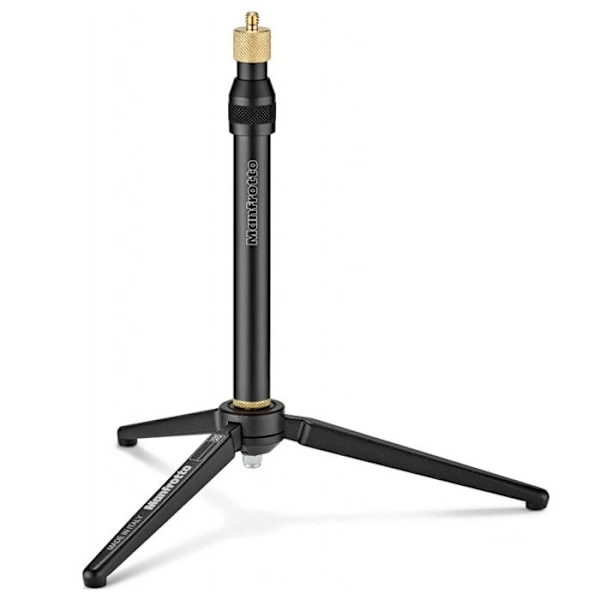 Manfrotto aluminium VR-stativ - Mini stativ og forlængerstang kit - Sort - Maksimal vægt 2 kg