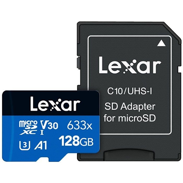 128 Gt Lexar High Performance 633x microSDXC UHS-I -muistikortti