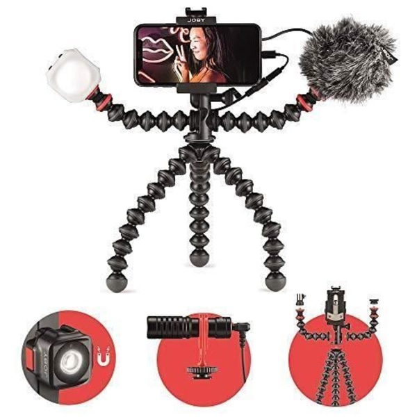 JOBY GORILLAPOD MOBIL VLOGGING KIT Svart