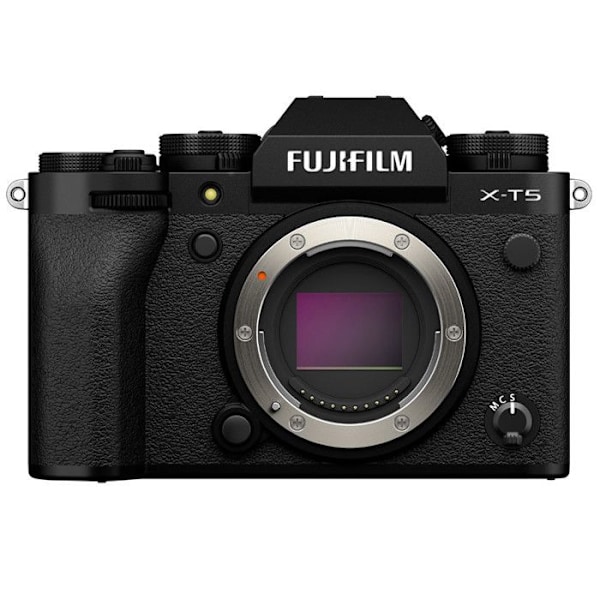 Fujifilm hybridi kamera x-t5 mustana ilman objektiivia musta