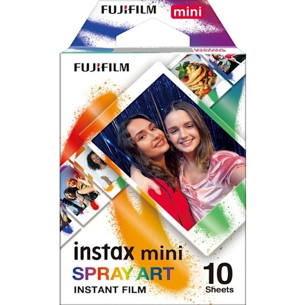 Fujifilm pikakuvapaperi Instax-kalvo Mini Monopack SPRAY ART (10v)