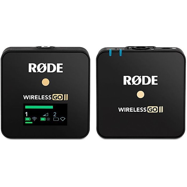 RODE-mikrofoner Wireless GO II ENKEL Lapel-mikrofon Mikrofon Transmissionstype (detaljer): trådløs, USB med taske, en