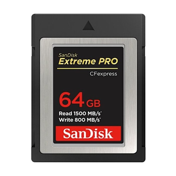 CFexpress minneskort - SanDisk - SDCFXPRESS 64GB - 1700 Mo/s läsning - 800 Mo/s skrivning - Svart