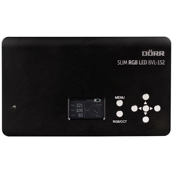 LED video projektor - DÖRR - BVL-152 - 152 LEDs - Justerbar farvetemperatur - RGB-tilstand 360 farver RGB