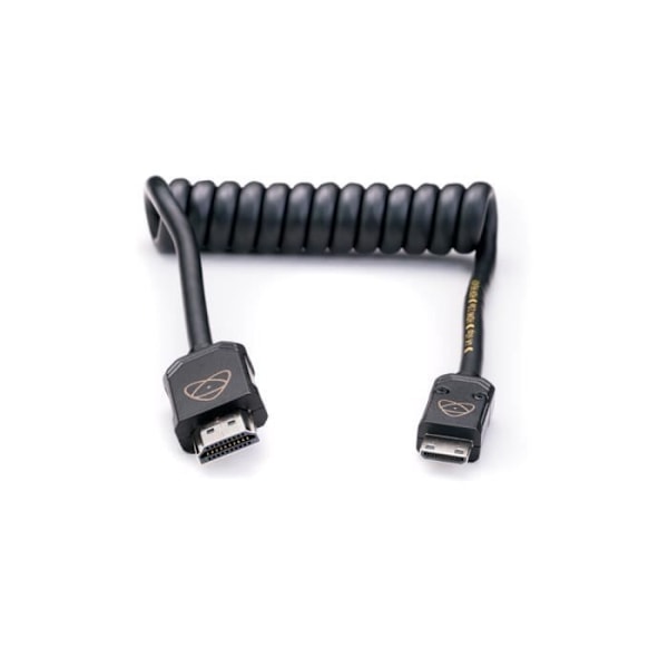 Câble Spiralkabel ATOMOS Mini HDMI 4K60p 30cm - Valkoinen - HDMI 2.0 - HDR Valmiina