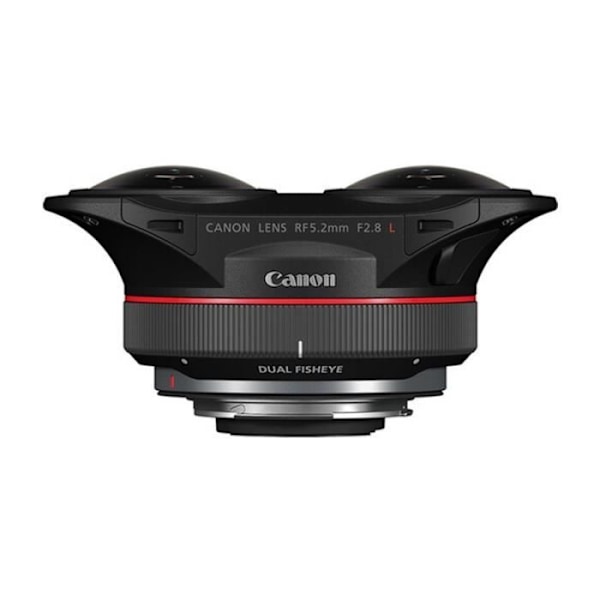 Objektiv - CANON - RF 5.2mm F2.8L DUAL FISHEYE - Fisheye - RF-fäste - 2 års garanti Svart