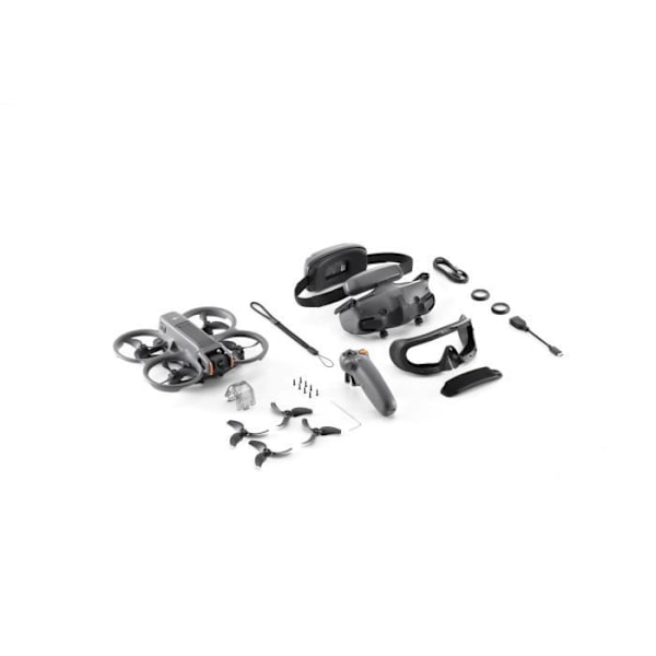 Drone - DJI - Avata 2 - Kamera 4K - Autobat 25 min - RC Motion 3 og Goggles 3 Grå