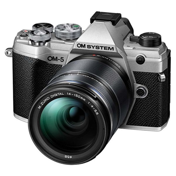 Om System Hybridkamera OM-5 sølv + ED 14-150mm f/4-5.6 II MSC - 4545350053956