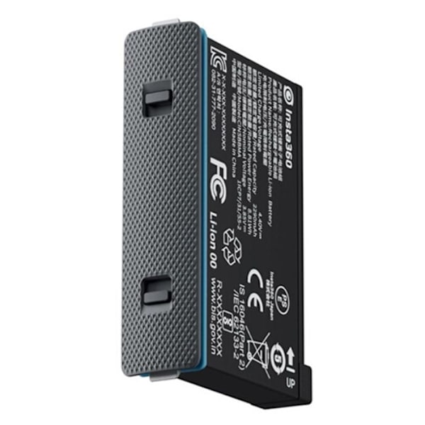 Insta360 X4 Batteri - Sort - Stor kapacitet på 2290 mAh - Batterilevetid på 135 minutter - Modstår -20°C