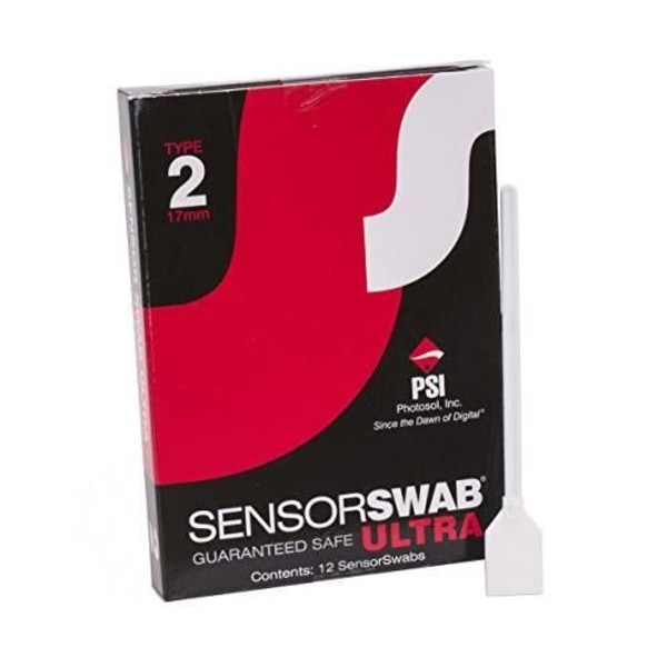 Valokuvausratkaisujen Ultra Type 2 Sensor Swab -puhdistussarja kameralle