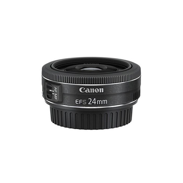 Canon EF-S 24mm f/2.8 STM-objektiv - Bländare f/2.8 - Vikt 125g - För Canon EF/EF-S SLR-kamera Svart