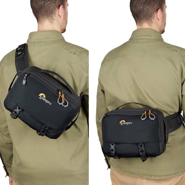 Olkalaukku - LOWEPRO - Trekker LT SLX 120 - Musta - 76 % kierrätettyä kangasta - 6,5 L