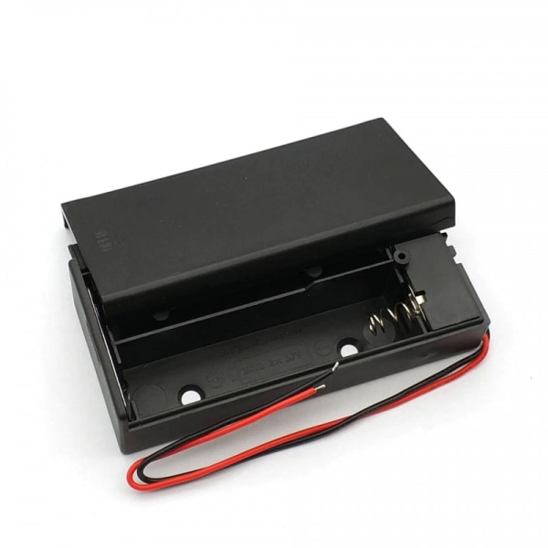 Batterikassett Batterihållare Batterilåda för 2x18650 med på