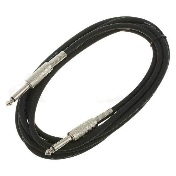 Gitarrsladd Instrumentkabel 3m Elgitarr- Bas- Förstärkar- Ljud