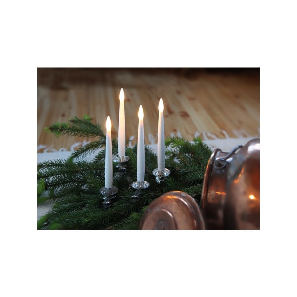 12 SMÅ söta batteri-antikljus Julgransljus, fint flimrande lå
