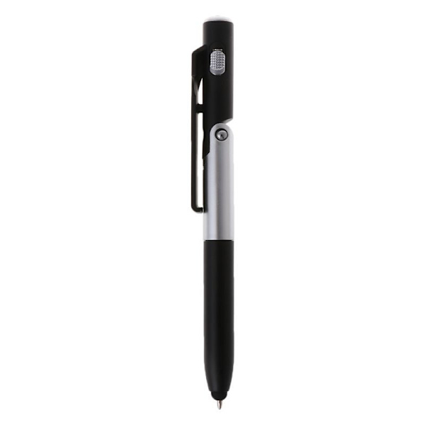 1st Multifunktionspenna 4i1 Kulspets-LED-Stylus-Mobilstativ