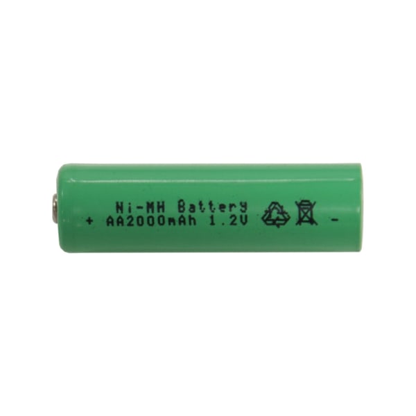 2-pack med uppladdningsbart AA batteri. 2000mA
