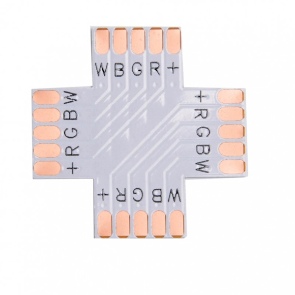 1st Flat LED-skarv-X 5-PIN 10mm RGBW för anslutning i klämskar