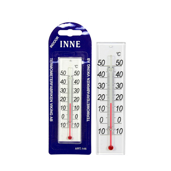 2-pack Inomhus-Termometer 10 till 50 grader Celcius, Pelare