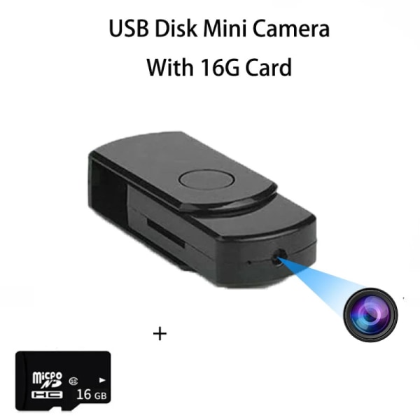 SpionVideokamera i USB-minne med 32GB minne och batteri