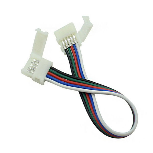 1st LED-skarv-anslutning för 5-polig LED-slinga 12mm RGBW