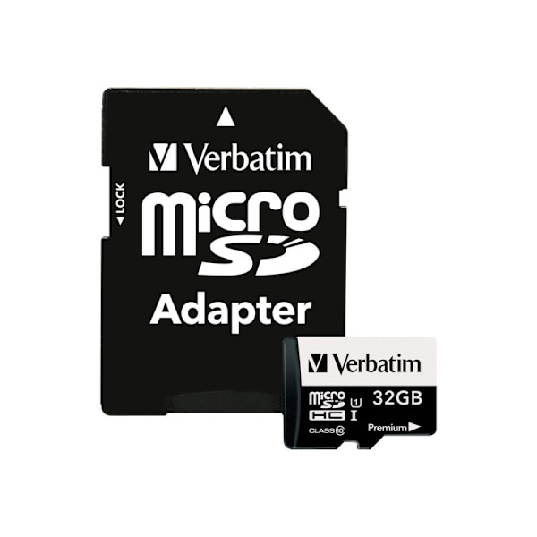 Verbatim Micro SDHC Minneskort 32GB Class 10 w/adaptor