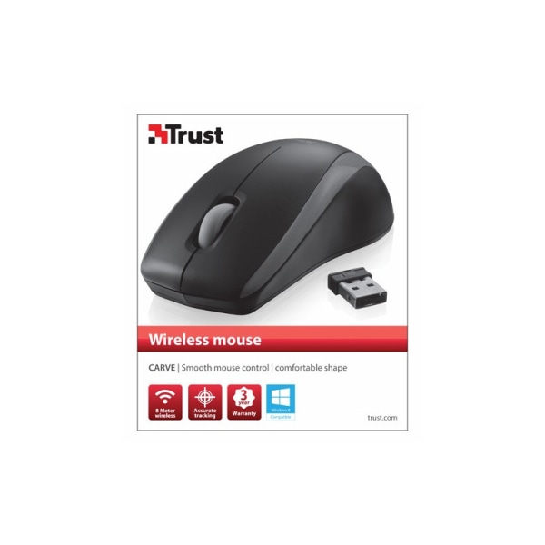 Trust Carve Wireless Mouse / Trådlös Mus
