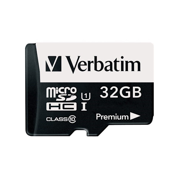 Verbatim Micro SDHC Minneskort 32GB Class 10 w/adaptor