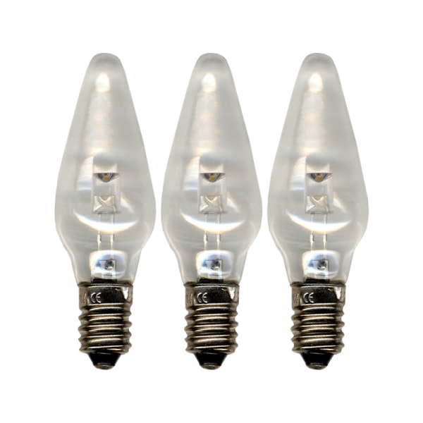 Strömsnåla 3-pack LED-lampa rundad klar stil E10, 10-55volt 2f45 | Fyndiq