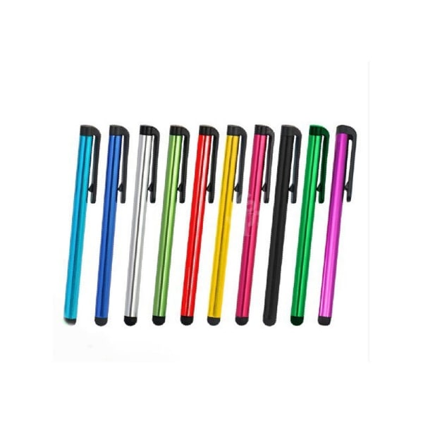 10 st Stylus- Touchpennor för mobil, surfplattor i olika färge Grön