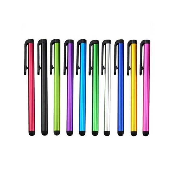 10 st Stylus- Touchpennor för mobil, surfplattor i olika färge Grön