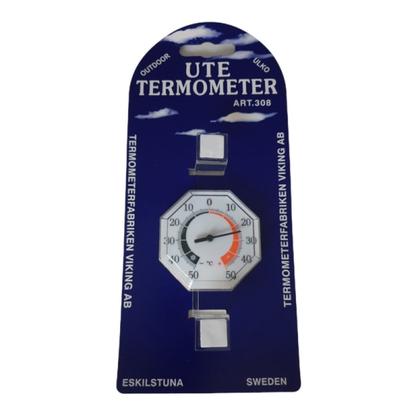 Klassisk utomhustermometer med visare. -50C - 50C grader