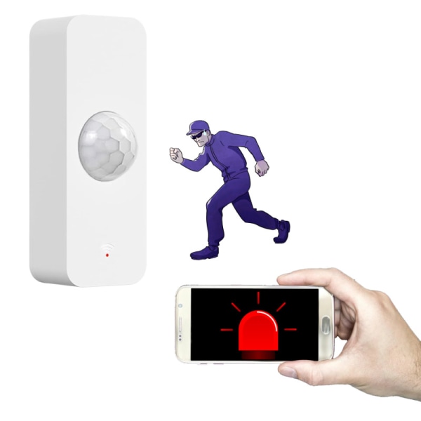 Smart Rörelsedetektor Motion Sensor Zigbee Tuya